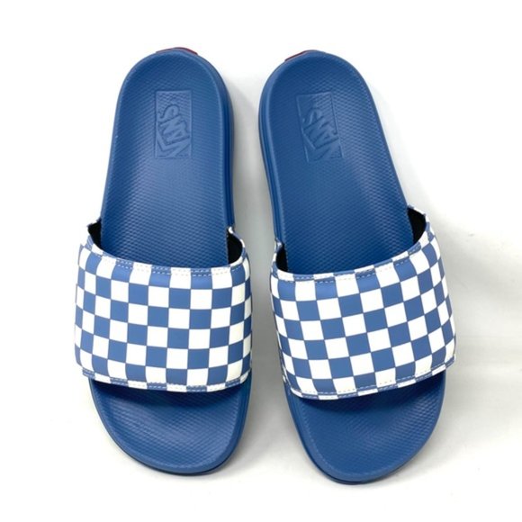 🔥HOT SALE🔥VANS La Costa Slide On Men’s Size Check Blue White VN0A5HF5ZR8 - Picture 9 of 10
